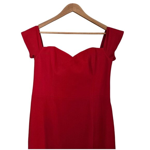 NWT Women's - Dress The Population Bailey Red Off The Shoulder Dress, Size XXL - Picture 4 of 12